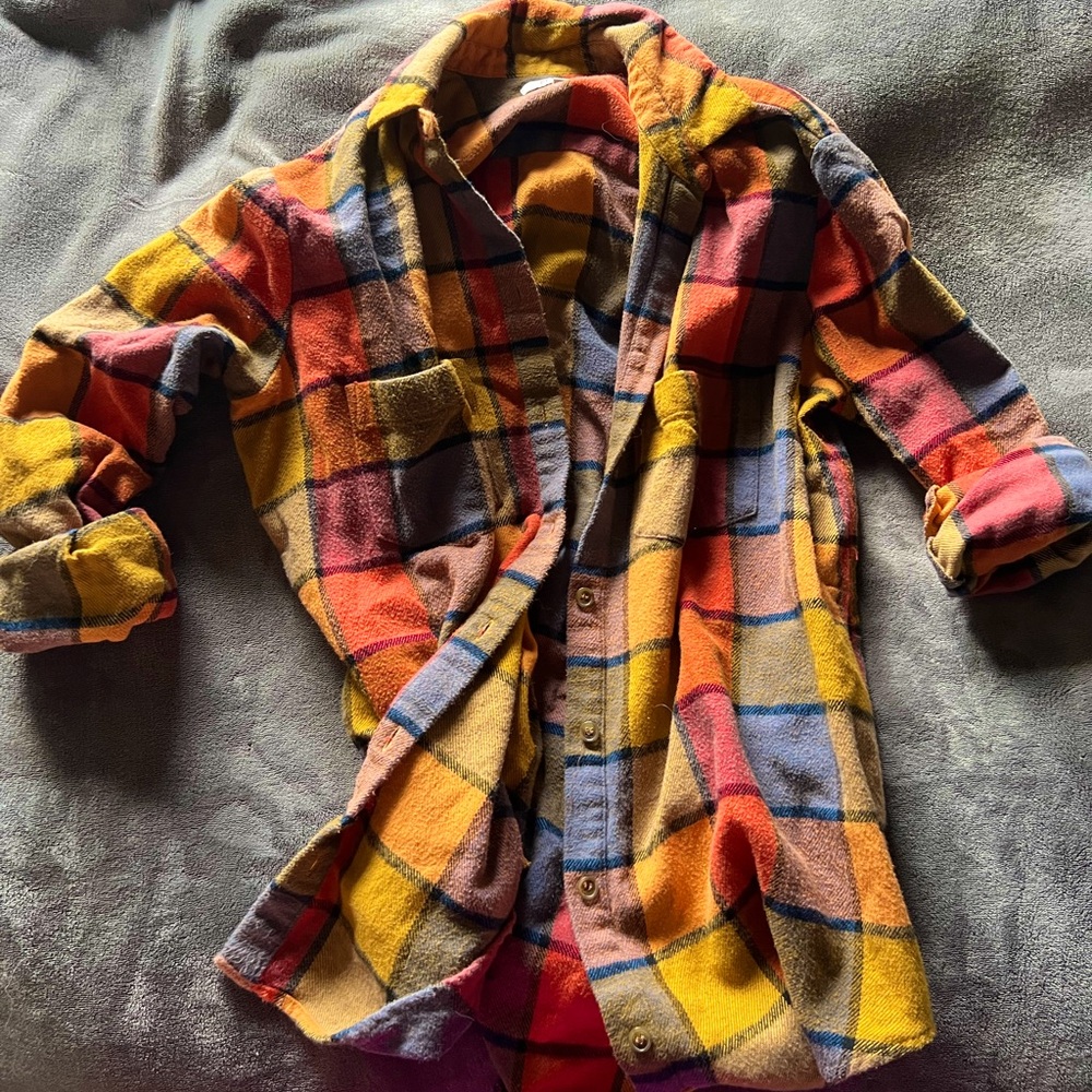 Madewell Flannel Sunday Shirt in Emmy Plaid